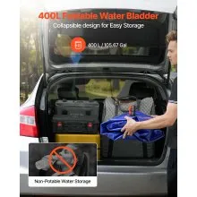 VEVOR Water Storage Bladder 105.7 Gal 1000D PVC Collapsible Portable Water Tank