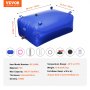 VEVOR 400L/105.7 Gallon Water Storage Bladder, RV Water Tank, 1000D Blue PVC Collapsible Water Storage Containers, Large Capacity Soft Water Bag, Portable Water Bladder, Fire Prevention, Camping