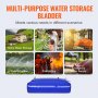 multi-purpose VEVOR water storage bladder for home water storage, garden watering, camping, and more.