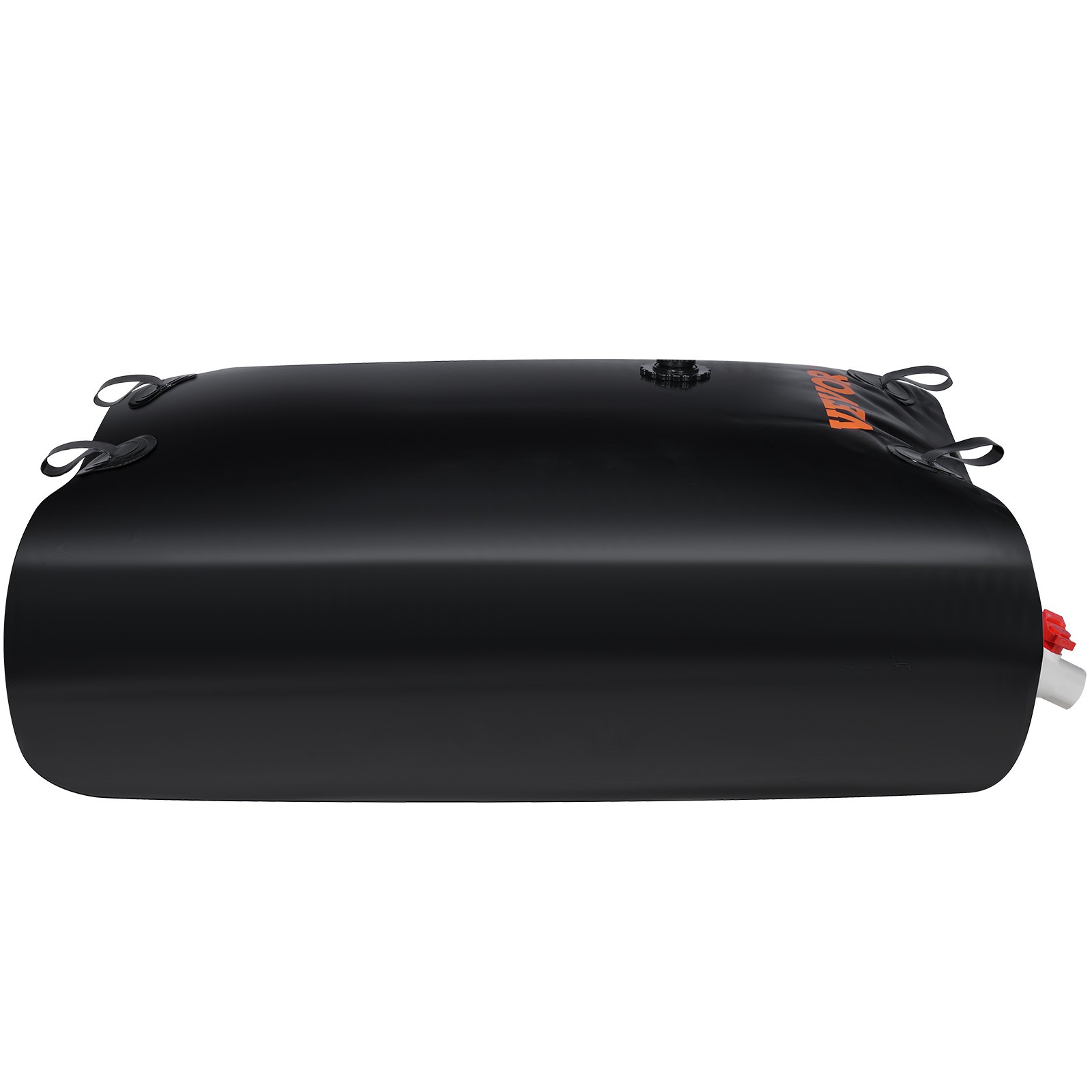 VEVOR Water Tank Bladder, 143 Gallon Large Capacity, PVC Collapsible Water Bladder Including Spigots and Overflow Kit, Portable Water Storage Bladder for Garden Water Catcher, Black
