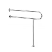 VEVOR Toilet Safety Rail with Leg 31.5In 300lb Capacity Stainless Steel Grab Bar