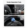 VEVOR Dent Puller Kit, Paintless Car Dent Removal Tool, Auto Fender Damage Repair Puller Lifter with Curved Rod, Crowbar, Rubber Hammer, Airbag, Detachable & Repair Pens, Replacement Heads Tools Kit