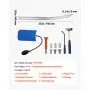VEVOR Dent Puller Kit, Paintless Car Dent Removal Tool, Auto Fender Damage Repair Puller Lifter with Curved Rod, Crowbar, Rubber Hammer, Airbag, Detachable & Repair Pens, Replacement Heads Tools Kit