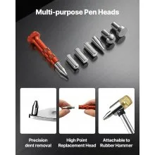 VEVOR Dent Puller Kit Car Fender Damage Repair Tools Flat Bar Auto Dent Removal