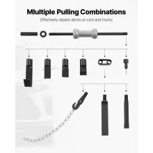 VEVOR Dent Puller Kit Slide Hammer Dent Puller 10 lbs Auto Body Dent Repair Set