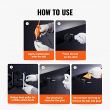 VEVOR Car Body Dent Puller Bridge Lifter Tool Paintless Hail Remover Repair Kit
