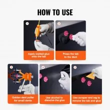 VEVOR Car Body Dent Puller Bridge Lifter Tool Paintless Hail Remover Repair Kit