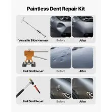 VEVOR Dent Puller Kit Car Body Dent Puller 61 PCS Paintless Hail Damage Remover