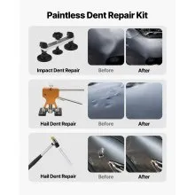 VEVOR Dent Puller Kit Car Body Bridge Lifter 60 PCS Paintless Hail Dent Remover