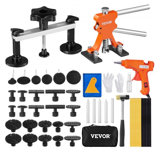 VEVOR Paintless Dent Removal Rods, 89 PCS Paintless Dent Repair Tools,  Golden Lifter Puller Car Dent