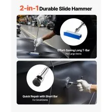 VEVOR Dent Puller Kit Car Body Bridge Lifter 100 PCS Paintless Hail Dent Remover