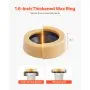 Extra Thick Toilet Wax Ring Kit with Brass Bolts Fits 3-Inch/4-Inch Drain Pipes