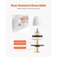 Extra Thick Toilet Wax Ring Kit with Brass Bolts Fits 3-Inch/4-Inch Drain Pipes