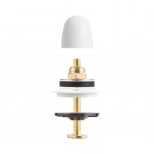 Extra Thick Toilet Wax Ring Kit with Brass Bolts Fits 3-Inch/4-Inch Drain Pipes