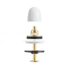 Extra Thick Toilet Wax Ring Kit with Brass Bolts Fits 3-Inch/4-Inch Drain Pipes