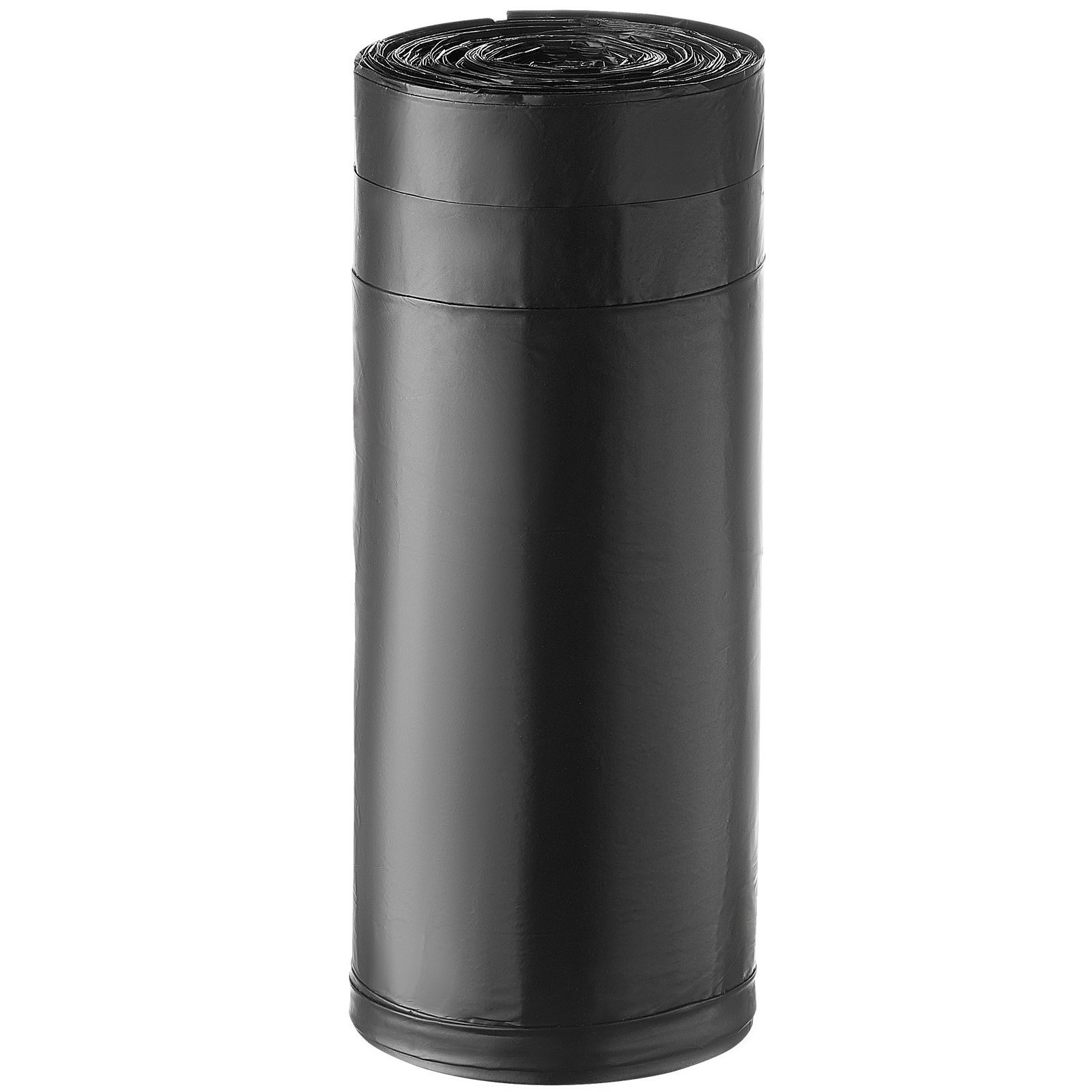 VEVOR Drawstring Trash Bags, 30 Gallon 50 Count Tall Kitchen Trash Bags, Extra Thick Tough and Durable Garbage Bag, Recyclable Bin Bag with Drawstrings, for Home Kitchen, Office, RV & Camping (Black)