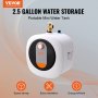VEVOR Electric Mini-Tank Water Heater, 2.5-Gallon Tank Hot Water Boiler Storage, 1400W Power, Safety Temperature Pressure Valve Easy Install, for Kichen Bathroom Restaurant, Shelf Wall Floor Mounted