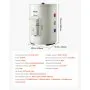 VEVOR 12 Gallon Electric Tank Water Heater, 1600W Point-of-Use Hot Water Heater with LED Display, Knob Control, Side Outlet, 120V Storage Design with T&P Valve for Small Apartments & Studios, Gray