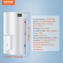 VEVOR 18 Gallon Electric Water Heater Instant Hot 1.6Kw LED Display for Shower