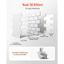 10Pcs Peel and Stick Backsplash 12x12x0.78 in Self-Adhesive Wall Tiles Tile-Look