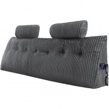 Headboard Pillow King Wedge Headboard Pillow with 2 Pockets & Headrests