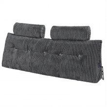 Headboard Pillow Queen Wedge Headboard Pillow with 2 Pockets & Headrests