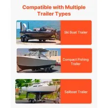 VEVOR Boat Trailer Guide, 43” Adjustable Design Trailer Guide Poles, 2PCS Rustproof Galvanized Steel Trailer Guide, Trailer Guides with PVC Pipes, for Ski Boat, Fishing Boat or Sailboat Trailer 2024