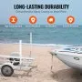 VEVOR Marine Trailer Guide Set, 48'' Flexibly Adjustable Poles, Pair of Steel Supports with PVC Coating, Ideal for Ski, Fishing, and Sailboat Transport, 2024