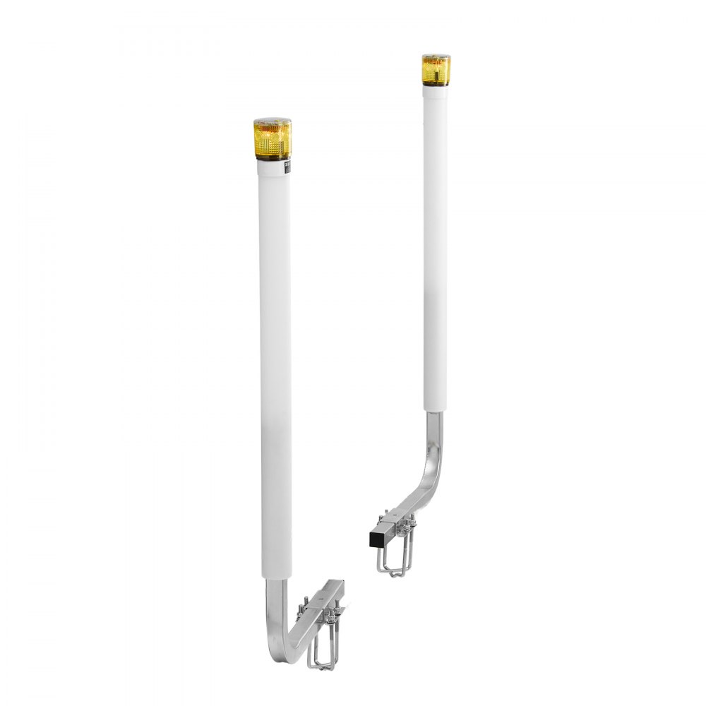 VEVOR Boat Trailer Guide, 46 in with LED Light Trailer Guide Poles, 2PCS High-Hardness Steel Guide-Ons, Wide Adjustable Trailers Guides with PVC Pipes, for Ski Boat, Fishing Boat or Sailboat Trailers