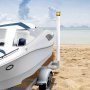 VEVOR Boat Trailer Guide, 1175mm with LED Light Trailer Guide Poles, 2PCS High-Hardness Steel Guide-Ons, Wide Adjustable Trailers Guides with PVC Pipes, for Ski Boat, Fishing Boat or Sailboat Trailers