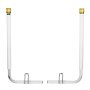 VEVOR Boat Trailer Guide, 1175mm with LED Light Trailer Guide Poles, 2PCS High-Hardness Steel Guide-Ons, Wide Adjustable Trailers Guides with PVC Pipes, for Ski Boat, Fishing Boat or Sailboat Trailers