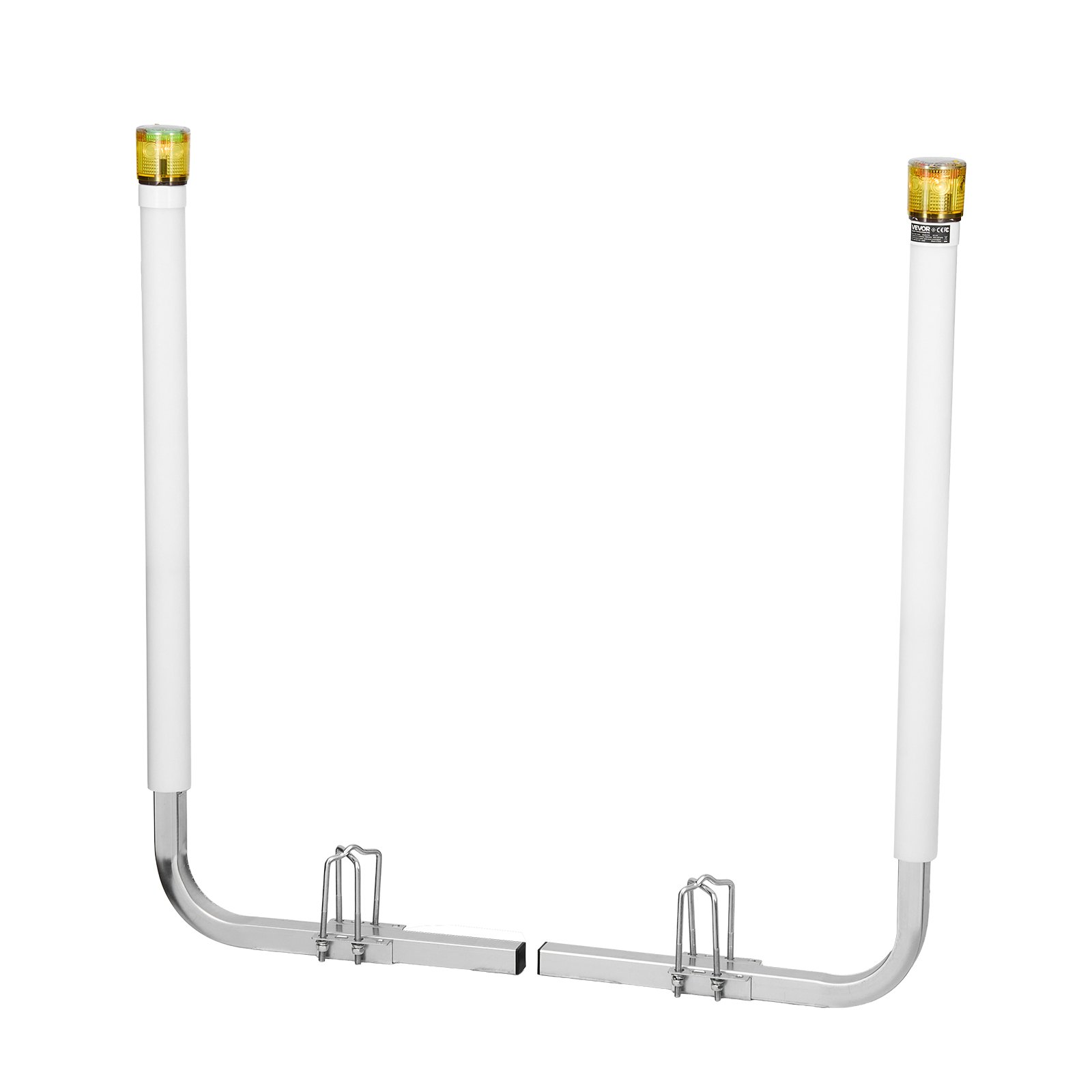 VEVOR Boat Trailer Guide, 46 in with LED Light Trailer Guide Poles, 2PCS High-Hardness Steel Guide-Ons, Wide Adjustable Trailers Guides with PVC Pipes, for Ski Boat, Fishing Boat or Sailboat Trailers