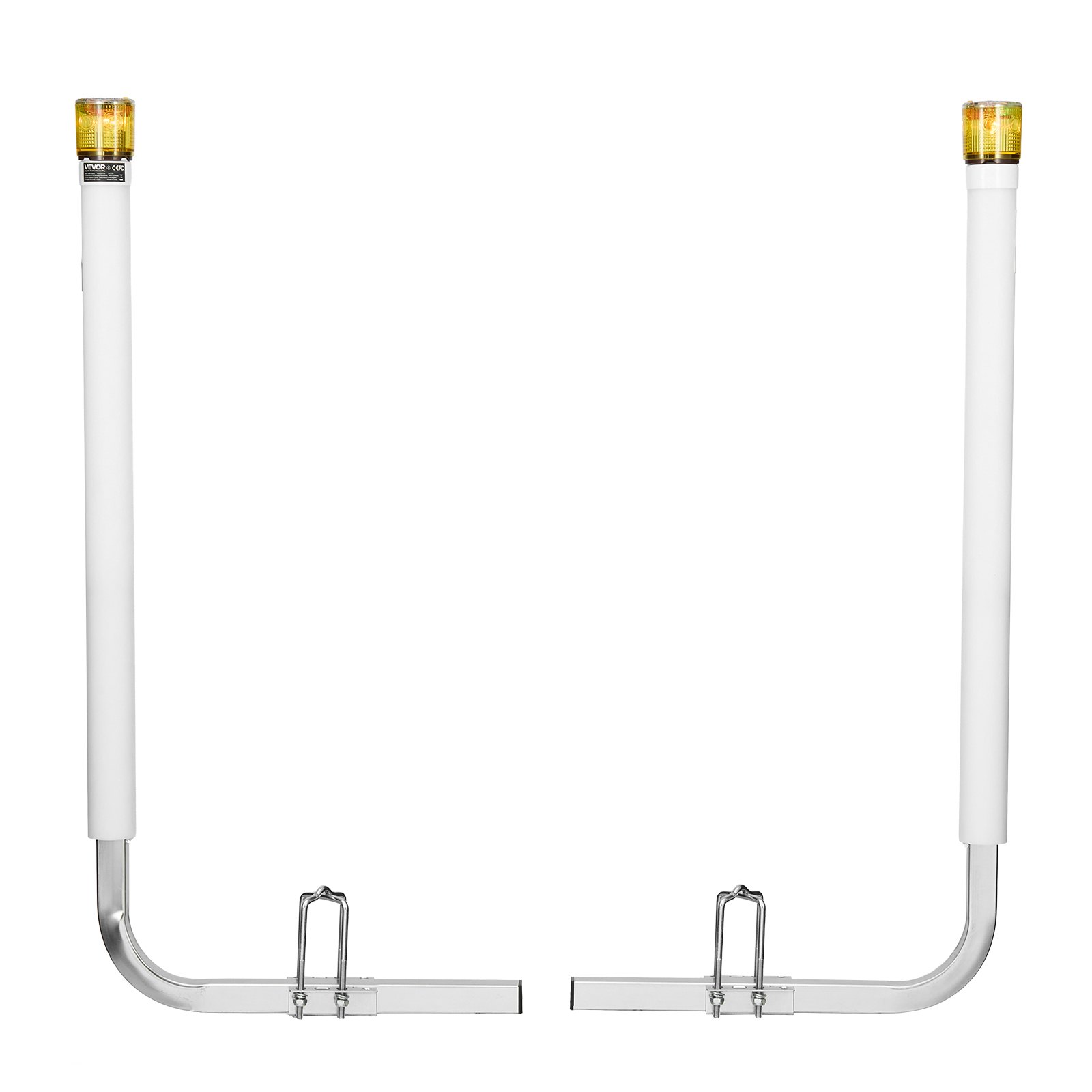 VEVOR Boat Trailer Guide, 46 in with LED Light Trailer Guide Poles, 2PCS High-Hardness Steel Guide-Ons, Wide Adjustable Trailers Guides with PVC Pipes, for Ski Boat, Fishing Boat or Sailboat Trailers