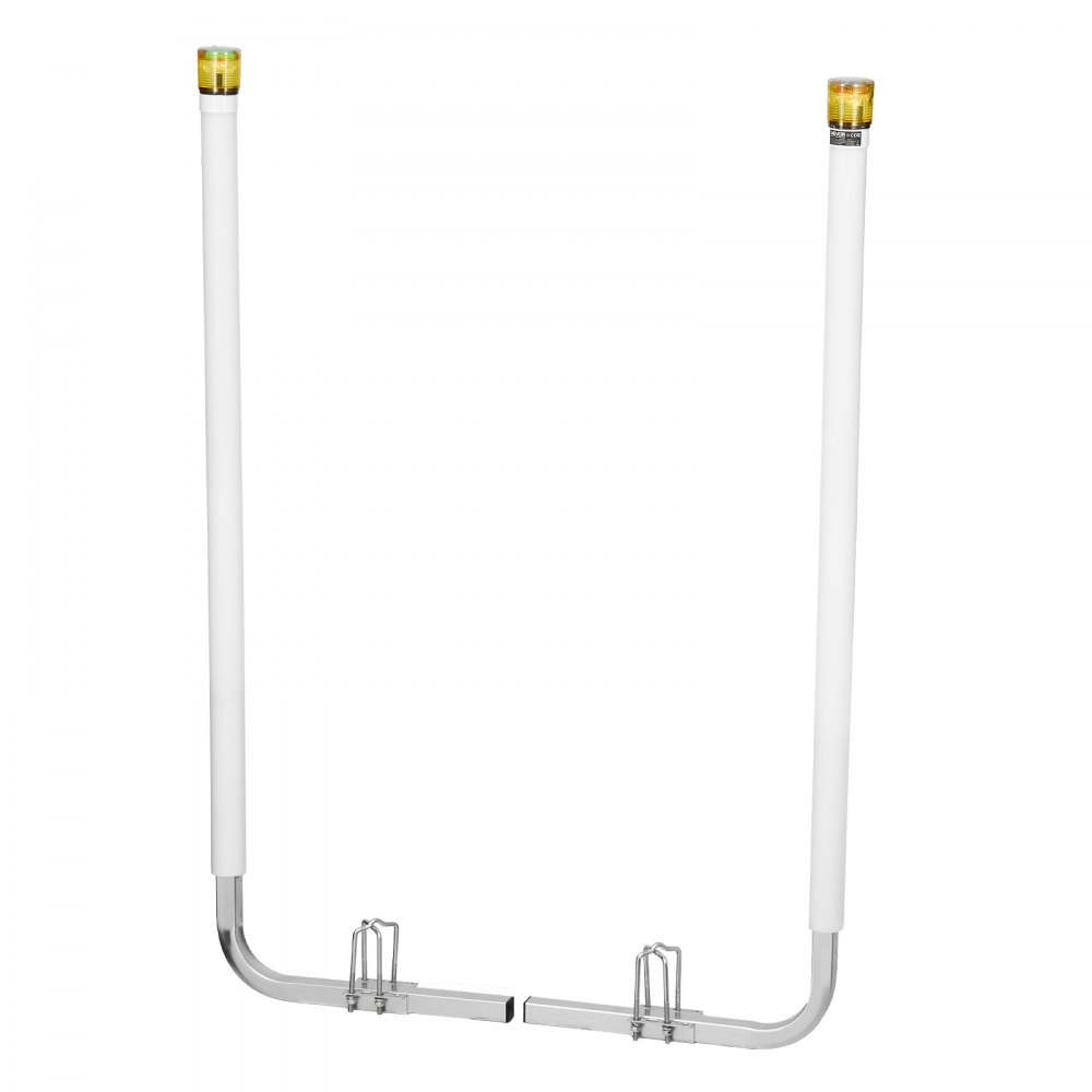 VEVOR Boat Trailer Guide, 65.7 in with LED Light Trailer Guide Poles, 2PCS High-Hardness Steel Guide-Ons, Wide Adjustable Trailers Guides with PVC Pipes, for Ski Boat, Fishing Boat, Sailboat Trailers
