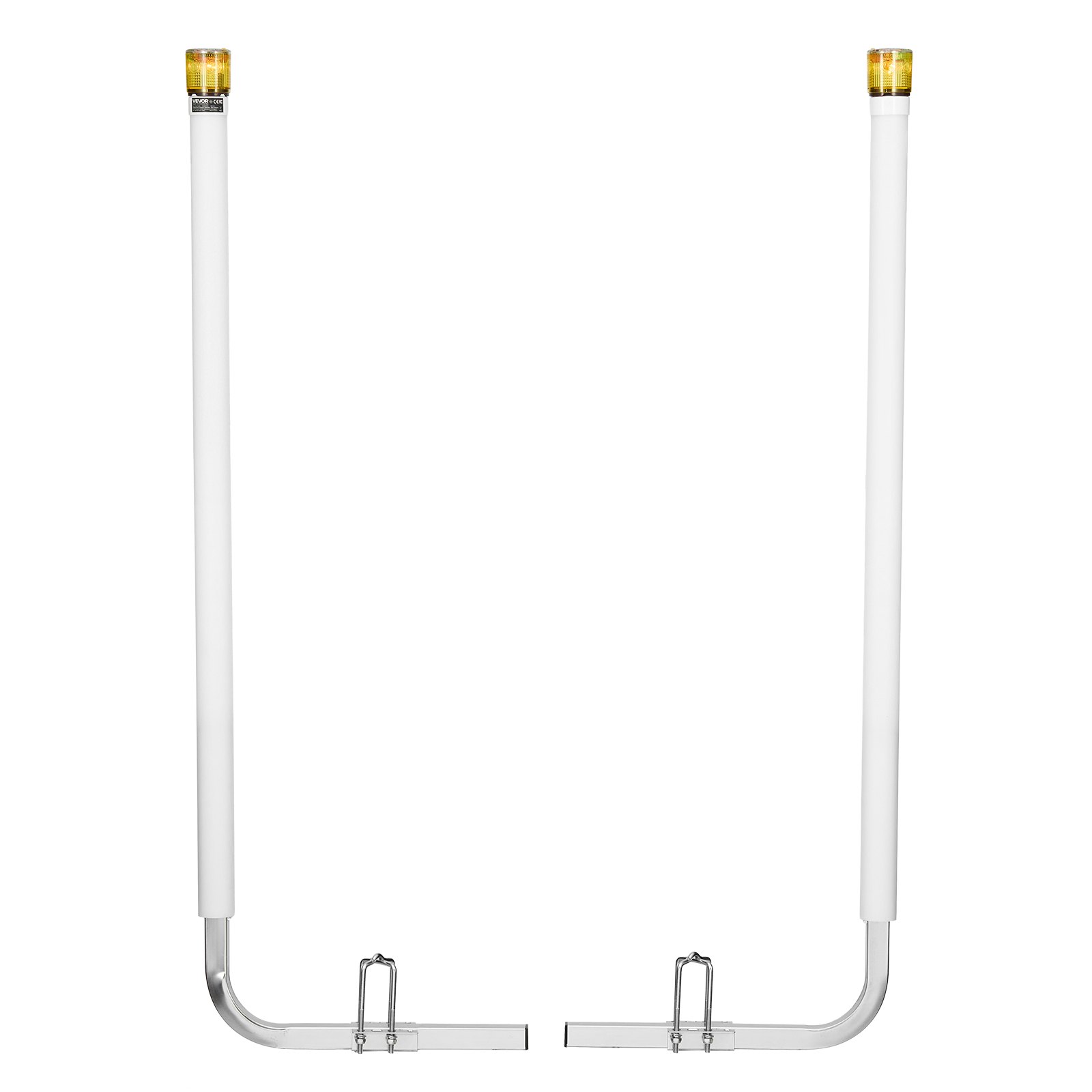 VEVOR Boat Trailer Guide, 65.7 in with LED Light Trailer Guide Poles, 2PCS High-Hardness Steel Guide-Ons, Wide Adjustable Trailers Guides with PVC Pipes, for Ski Boat, Fishing Boat, Sailboat Trailers