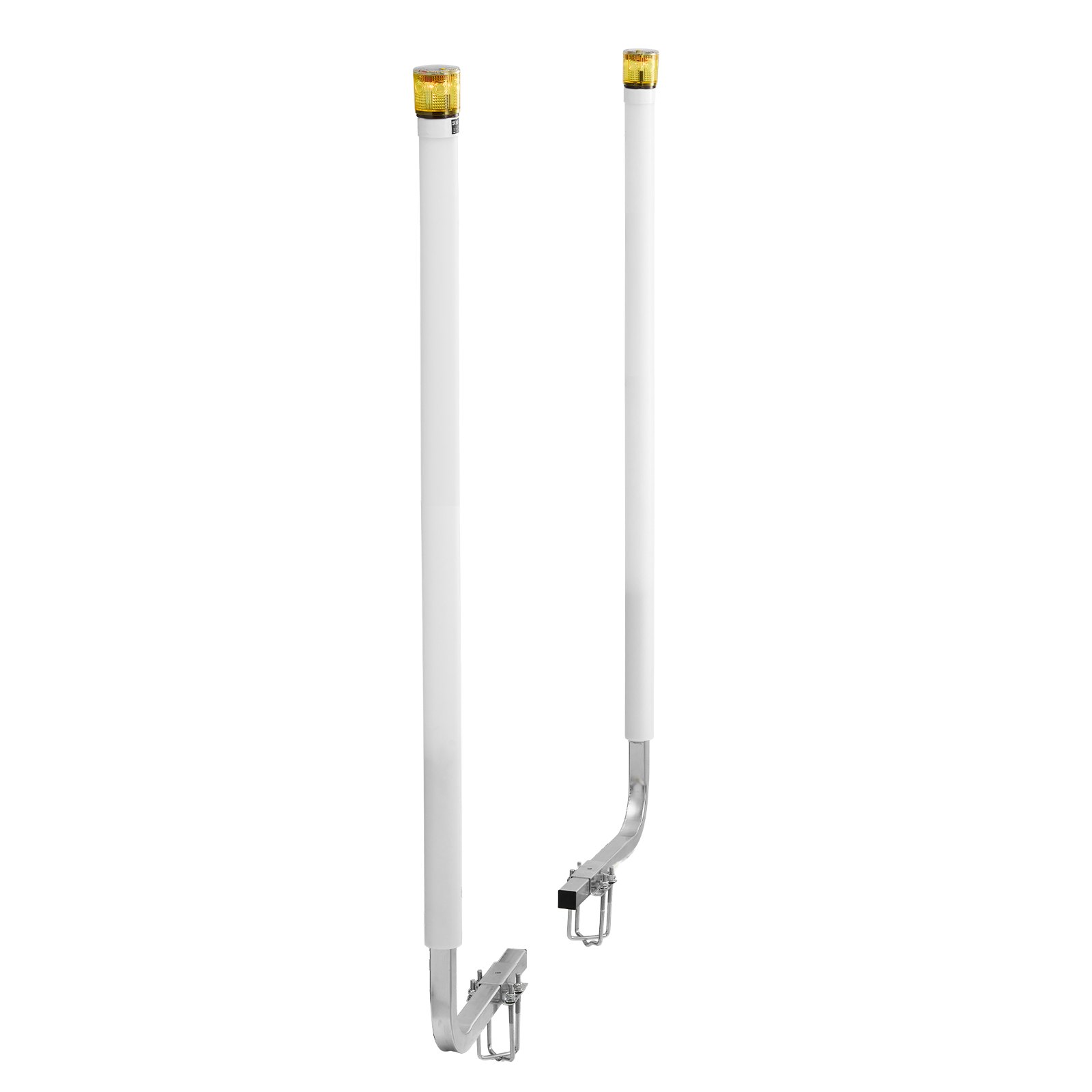 VEVOR Boat Trailer Guide, 65.7 in with LED Light Trailer Guide Poles, 2PCS High-Hardness Steel Guide-Ons, Wide Adjustable Trailers Guides with PVC Pipes, for Ski Boat, Fishing Boat, Sailboat Trailers