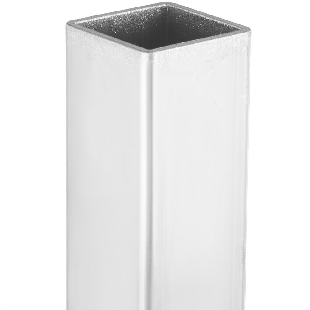 close-up of a metal square tube for VEVOR boat trailer guide-ons, showcasing smooth surface.