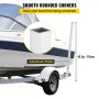 VEVOR Boat Trailer Guide-ons, 46\", One Pair Aluminum Trailer Guide ons, Rust-Resistant Trailer Guides with Adjustable Width, Mounting Parts Included, for Ski Boat, Fishing Boat or Sailboat Trailer
