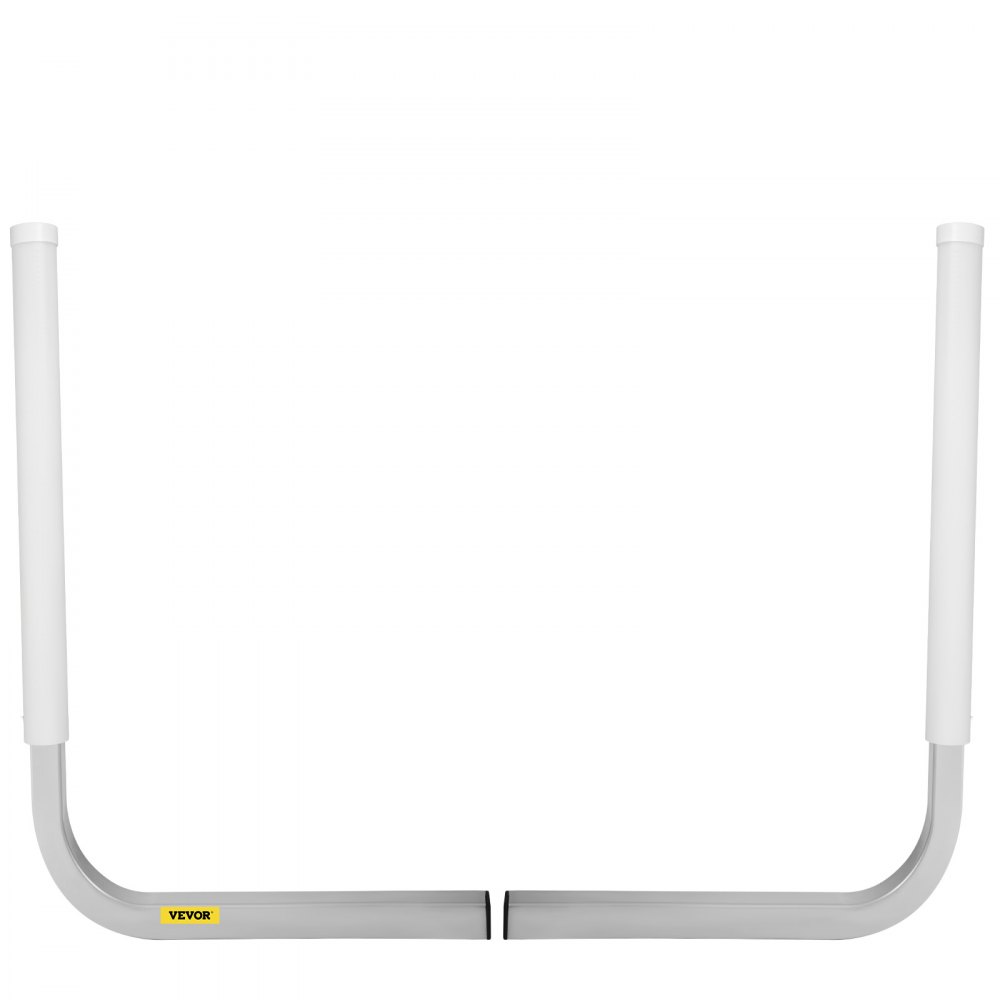 VEVOR Boat Trailer Guide-on, 22\", 2PCS Steel Trailer Post Guide ons, with White PVC Tube Covers, Complete Mounting Accessories Included, for Ski Boat, Fishing Boat or Sailboat Trailer