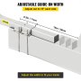 VEVOR Boat Trailer Guide-on 22" Steel Trailer Post Guide on w/ 1 Pair PVC Covers