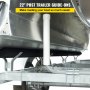 VEVOR Boat Trailer Guide-on, 22", 2PCS Steel Trailer Post Guide ons, with White PVC Tube Covers, Complete Mounting Accessories Included, for Ski Boat, Fishing Boat or Sailboat Trailer