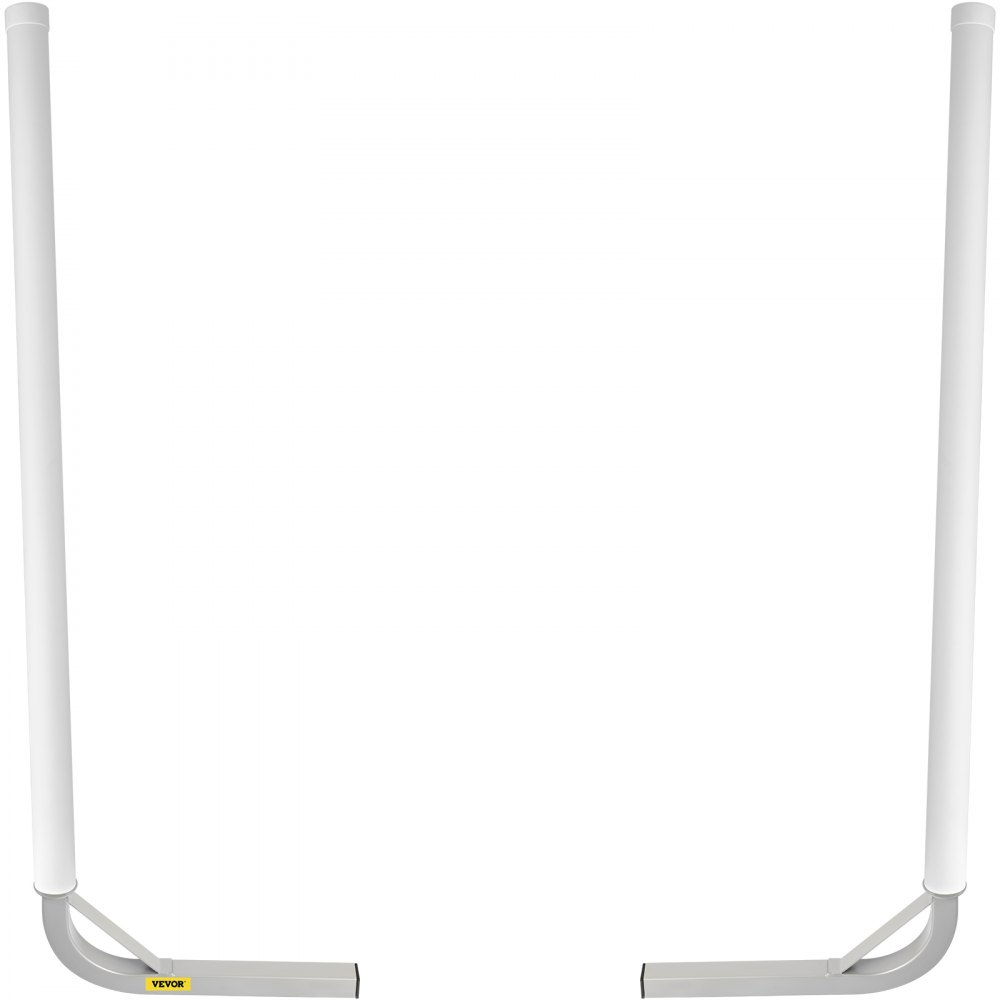 VEVOR Boat Trailer Guide-on, 60\", 2PCS Steel Trailer Post Guide ons, with White PVC Tube Covers, Complete Mounting Accessories Included, for Ski Boat, Fishing Boat or Sailboat Trailer