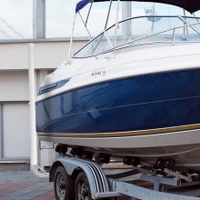 VEVOR Boat Trailer Guide-on, 60\", 2 DB acél utánfutó oszlopvezető, fehér PVC csőburkolattal, komplett rögzítési tartozékokkal, sícsónakhoz, horgászcsónakhoz vagy vitorlás utánfutóhoz