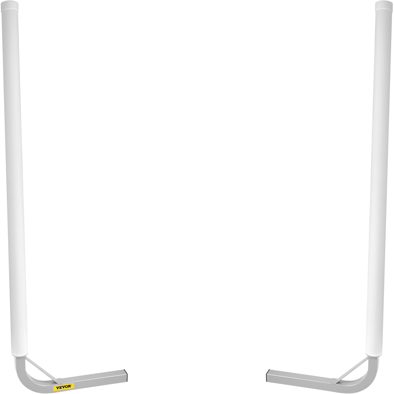 VEVOR Boat Trailer Guide-on, 60\", 2PCS Steel Trailer Post Guide ons, with White PVC Tube Covers, Complete Mounting Accessories Included, for Ski Boat, Fishing Boat or Sailboat Trailer