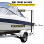 VEVOR Boat Trailer Guide-on, 60", One Pair Steel Trailer Post Guide ons, with Black PVC Tube Covers, Complete Mounting Accessories Included, for Ski Boat, Fishing Boat or Sailboat Trailer