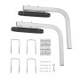 VEVOR Marine Trailer Guide Set, 20.5” Flexibly Adjustable Poles, Pair of Steel Anti-Rust Guides, Durable Roller Support for Ski, Fishing, or Sailboat Trailers 2024
