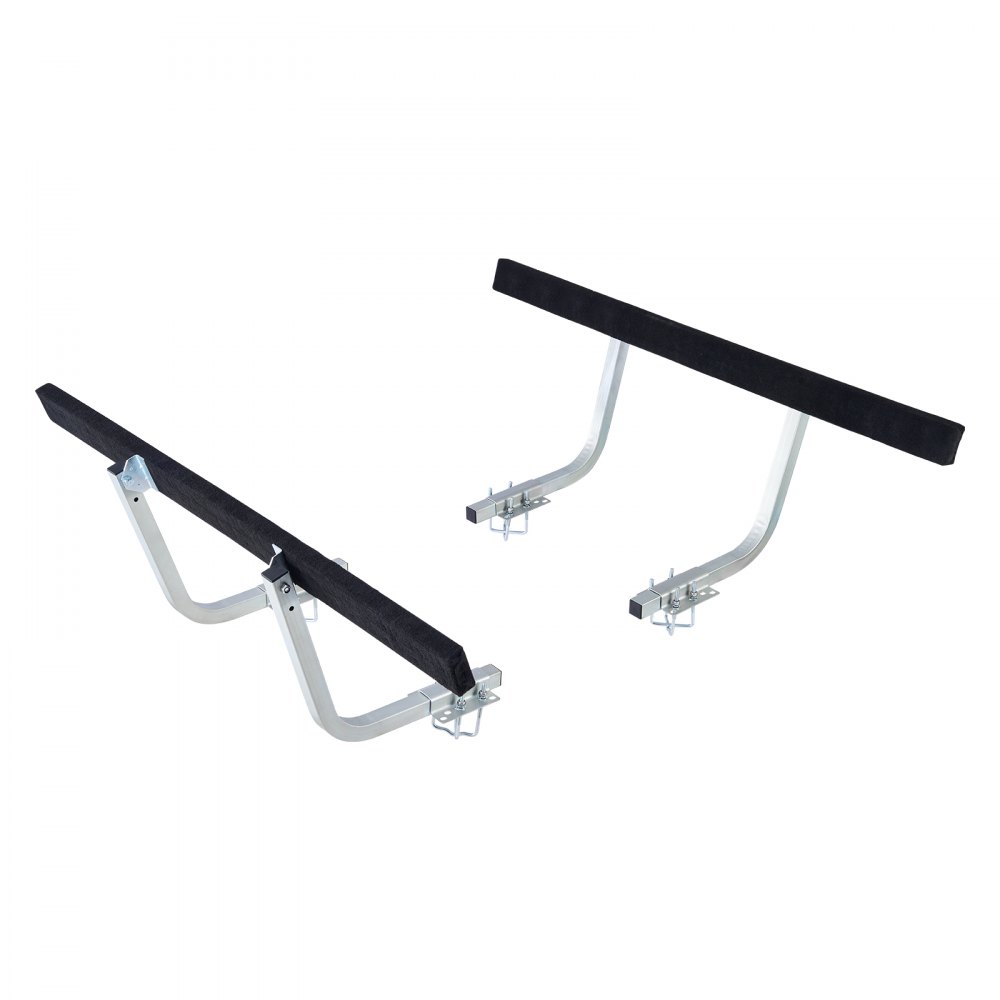 VEVOR Boat Trailer Guides, 425 mm/475 mm Height Adjustable Trailers Guide, 2PCS Thickened Steel Trailer Guide-Ons with Thick Support Pads, Fits L-Beam, Box or C-Channel Bunk-Style Pontoon Trailers