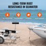 VEVOR Boat Trailer Guide, 0.7M Adjustable Design Short Bunk Guide-Ons, 2PCS Rustproof Galvanized Steel Trailer Guide Poles, Heavy Duty Roller Guide Design, for Ski Boat, Fishing Boat or Sailboat Trail