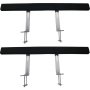 two black VEVOR boat trailer guide-ons with metal brackets for mounting.