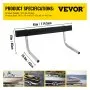 VEVOR Boat Trailer Guide-ons, 2 PCS Rustproof Steel Trailer Guide ons, Trailer Guides with Carpet-Padded Boards, Mounting Parts Included, for Ski Boat, Fishing Boat or Sailboat Trailer